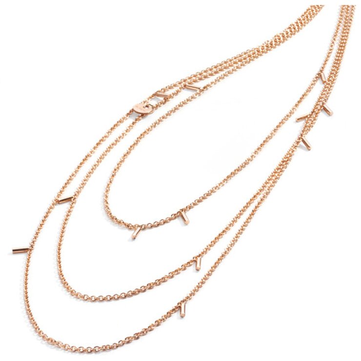 Burato Gioilelli ketting in rosé goud 18kt