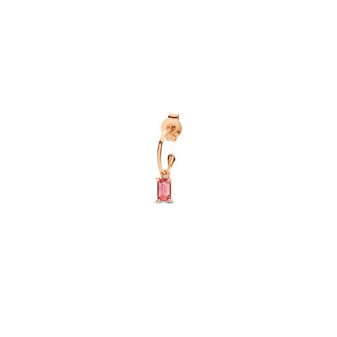 Casteur by Casteur oorring in rosé goud 18kt met toermalijn