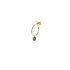 Casteur by Casteur oorring in geel goud 18kt met bruine briljant van 0,04 karaat - thumb