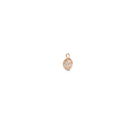 Casteur by Casteur oorring in rosé goud 18kt met briljant van 0,04 karaat