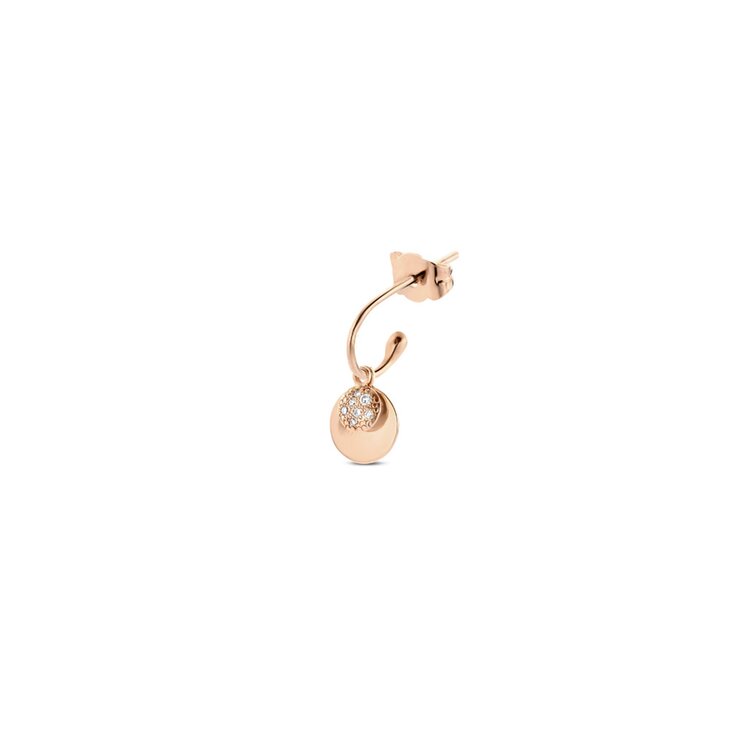 Casteur by Casteur oorring in rosé goud 18kt met briljant van 0,04 karaat