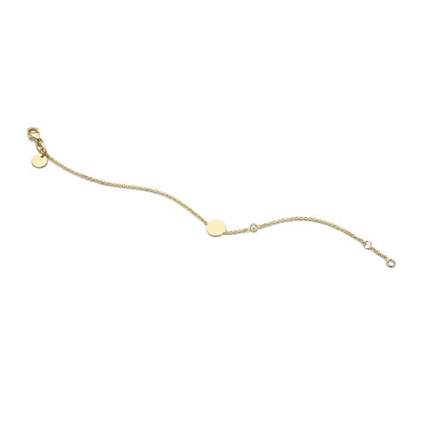 Casteur by Casteur armband in geel goud 18kt met briljant van 0,05 karaat