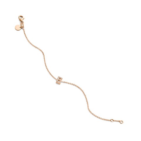 Casteur by Casteur armband in rosé goud 18kt met briljant van 0,08 karaat