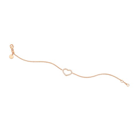 Casteur by Casteur armband in rosé goud 18kt met briljant van 0,15 karaat