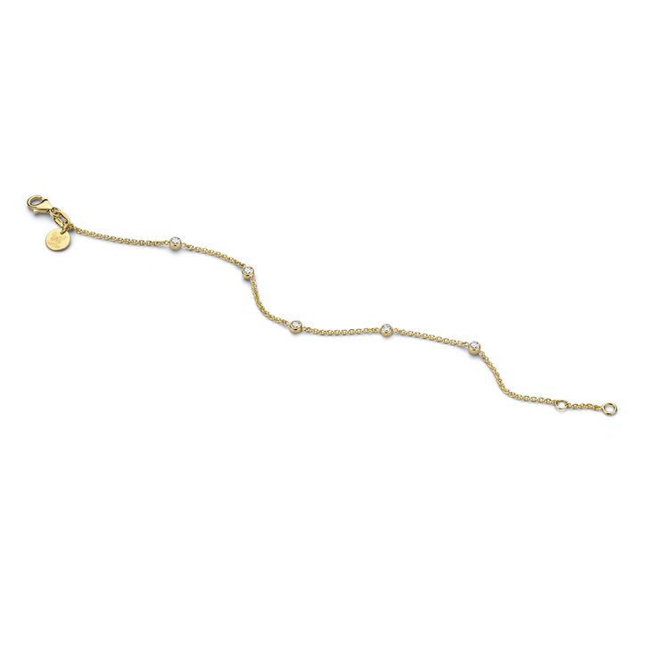 Casteur by Casteur armband in geel goud 18kt met briljant van 0,25 karaat