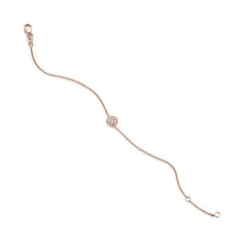 Casteur by Casteur armband in rosé goud 18kt met briljant van 0,15 karaat