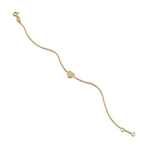 Casteur by Casteur armband in geel goud 18kt met briljant van 0,11 karaat