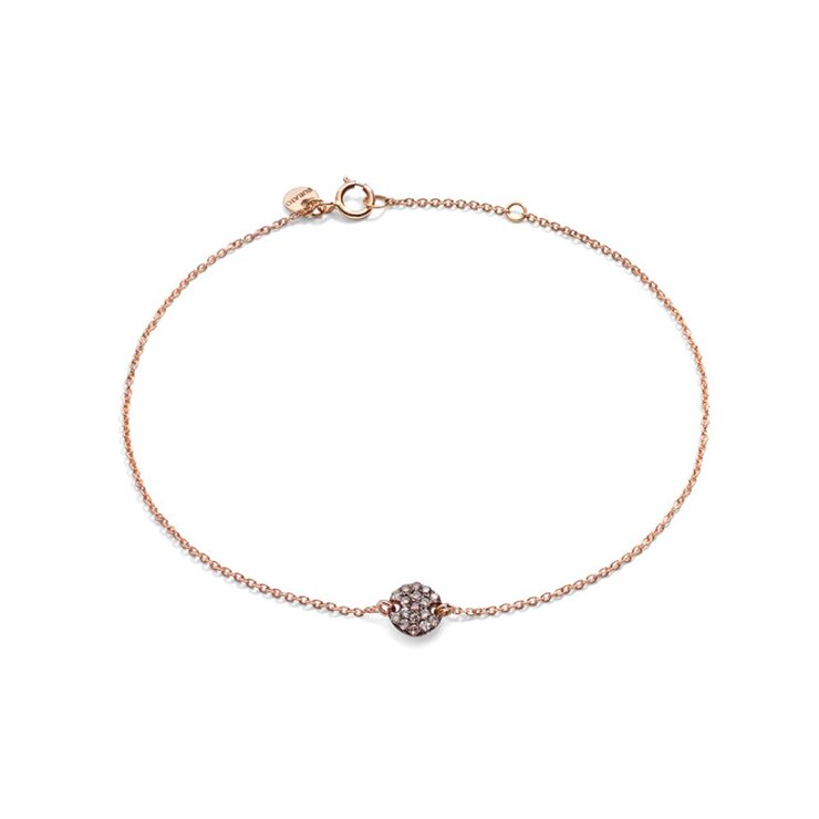 Burato Gioilelli armband in rosé goud 18kt met bruine briljant van 0,09 karaat