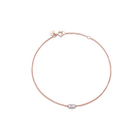 Burato Gioilelli armband in rosé goud 18kt met briljant van 0,09 karaat