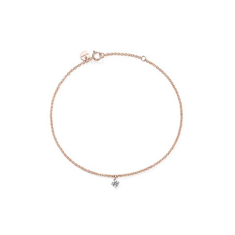 Burato Gioilelli armband in rosé goud 18kt met briljant van 0,05 karaat