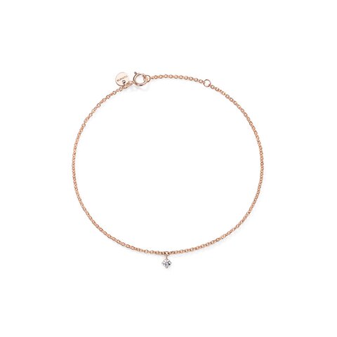 Burato Gioilelli armband in rosé goud 18kt met briljant van 0,03 karaat