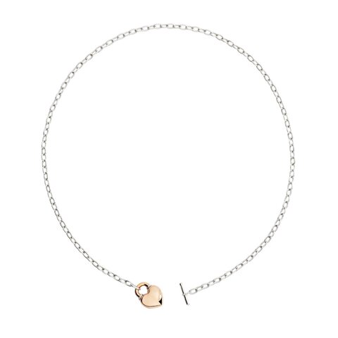 DoDo ketting in rosé goud 9kt en zilver