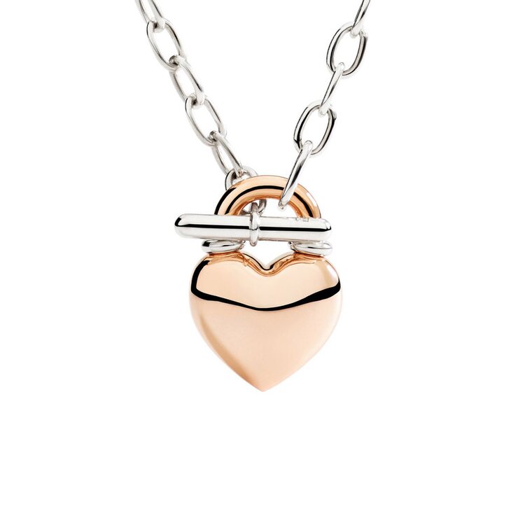 DoDo ketting in rosé goud 9kt en zilver