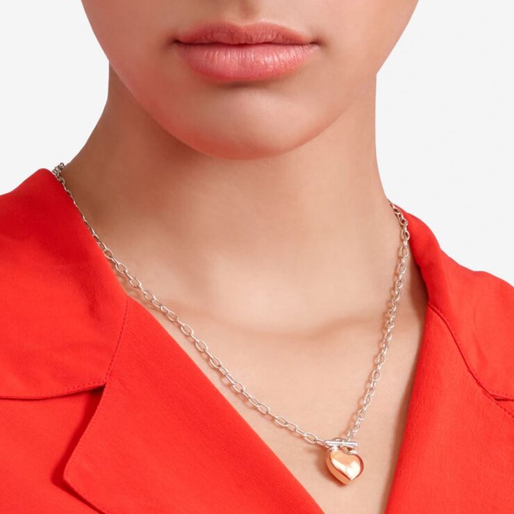 DoDo ketting in rosé goud 9kt en zilver