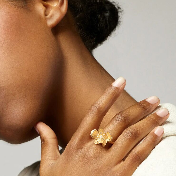 Ole Lynggaard ring in geel goud 18kt met briljant van 0,07 karaat